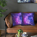 Tebjh Galaxy Star Pillow Covers 18x18 2-Pack Blue Nebula Throw Pillows by Deal US
