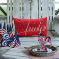 Freedom Patriotic 4th of July USA Pillow Cover 20x12 Inch by Deal US