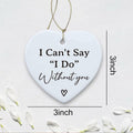 Bridesmaid Maid of Honor Heart Ceramic Ornament Wedding Gift by Deal US
