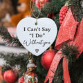 Bridesmaid Maid of Honor Heart Ceramic Ornament Wedding Gift by Deal US