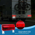 EXERAUO 77 LED RV Tail Lights Brake Stop Turn Waterproof Red HDD-020 by Deal US
