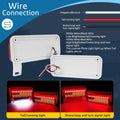 EXERAUO 77 LED RV Tail Lights Brake Stop Turn Waterproof Red HDD-020 by Deal US