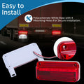 EXERAUO 77 LED RV Tail Lights Brake Stop Turn Waterproof Red HDD-020 by Deal US