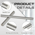 [Like New] Zonon Steel Cold Rolled Round Bar 0.79" Dia x 12" Length Mild Steel 2 Pcs by Deal US