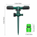 Gyrivav 360° Rotating Metal Lawn Sprinkler Fits 1/2'' Hose Heavy Duty by Deal US