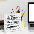 Coworker Retirement Wood Sign Desk Decor 6.3x6.3 Inch Home Office Gift by Deal US