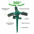 Gyrivav 360° Rotating Metal Lawn Sprinkler Fits 1/2'' Hose Heavy Duty by Deal US