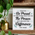 Coworker Retirement Wood Sign Desk Decor 6.3x6.3 Inch Home Office Gift by Deal US