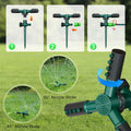 Gyrivav 360° Rotating Metal Lawn Sprinkler Fits 1/2'' Hose Heavy Duty by Deal US