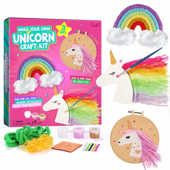 LAOESE Unicorn Sewing Craft Kit for Kids Ages 8-12 Arts & Crafts Gift by Deal US