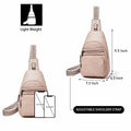 Mroede Sling Crossbody Bag Women Casual Travel Beige 7.3x4.3x11.5 Size by Deal US