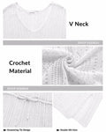 Pinup Fashion Crochet Swim Cover Up Dress White Size S-XXL by Deal US