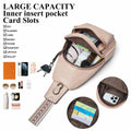 Mroede Sling Crossbody Bag Women Casual Travel Beige 7.3x4.3x11.5 Size by Deal US