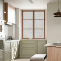HYOUBALA Window Privacy Film UV Protection Non-Adhesive Begonia 17.5x78.7 by Deal US