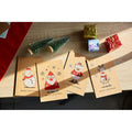 BEST PAPER GREETINGS Christmas Cards 36 Pack 4x6 Kraft Paper Red White Envelopes by Deal US
