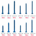 290PCS Concrete Screws 12 Sizes Flat & Hex Head Masonry Anchors 1.25"-2.25" by Deal US