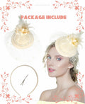 Kidukso Vintage Derby Fascinator Hat with Veil for Wedding Party by Deal US