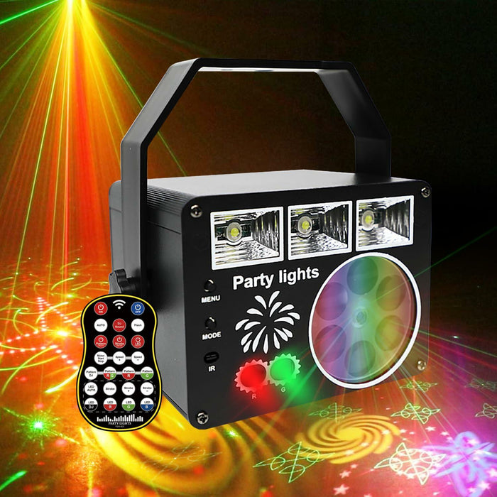 Neatfi Sound Activated Party Light with Remote Control Black Indoor DJ by Deal US