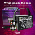 Neatfi Sound Activated Party Light with Remote Control Black Indoor DJ by Deal US