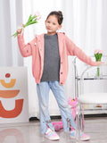 AUTWARM Girls Hooded Cardigan Oversized Knit Sweater Brown Size 5-6Y by Deal US