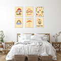 Admmixoo Be Positive Vintage Hippie Flower Wall Art 8x10 H Style Unframed by Deal US