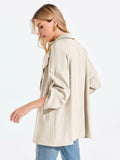 Onedreamer Women's Military Jacket Lightweight Oversized Utility Coat Size M by Deal US