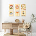 Admmixoo Be Positive Vintage Hippie Flower Wall Art 8x10 H Style Unframed by Deal US
