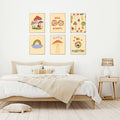 Admmixoo Be Positive Vintage Hippie Flower Wall Art 8x10 H Style Unframed by Deal US