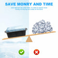 POUYRBA 2pcs Extra Large 6LB Blue Silicone Ice Block Mold for Ice Bath by Deal US