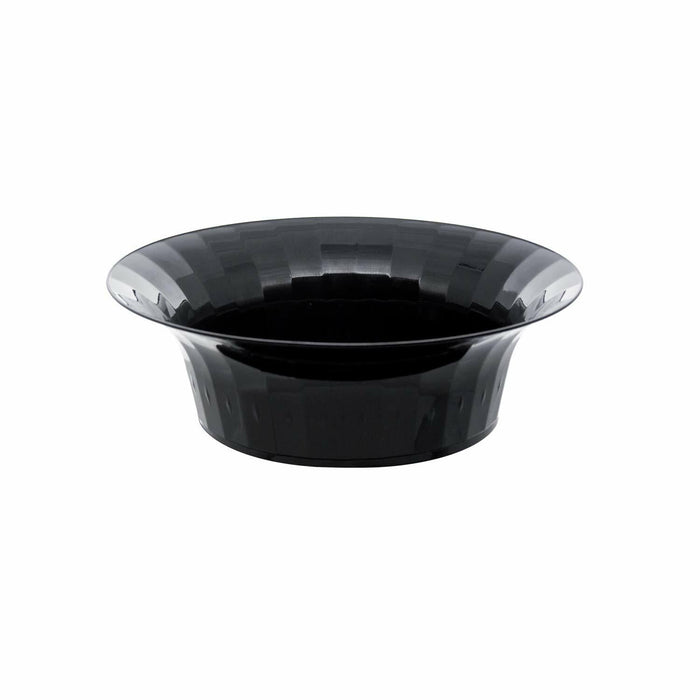 Party Essentials Deluxe Plastic Salad Bowls 10oz Black 20 Count by Deal US