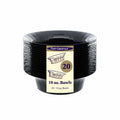 Party Essentials Deluxe Plastic Salad Bowls 10oz Black 20 Count by Deal US