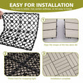 Famobay WPC Patio Deck Tiles 3D Organic White 12x12in 6pcs Durable Waterproof by Deal US