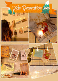 Fairy Lights with Clips 33ft 100LED Battery Operated String Lights Timer by Deal US