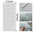 HYOUBALA Window Privacy Film UV Protection Non-Adhesive Begonia 17.5x78.7 by Deal US