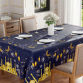 BOTB LIHM Eid Ramadan Tablecloth 60x84" Castle Lantern Stars & Moon by Deal US