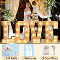 Pooqla 3FT LED Marquee Letter G Light Up Cool & Warm White 3 Feet by Deal US