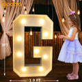 Pooqla 3FT LED Marquee Letter G Light Up Cool & Warm White 3 Feet by Deal US