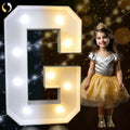 Pooqla 3FT LED Marquee Letter G Light Up Cool & Warm White 3 Feet by Deal US