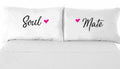 Soul Mate Satin Pillow Covers Set of 2 – Couple Long Distance Gift by Deal US