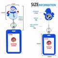 Easter Nurse Retractable Badge Holder Snowman Clip Hard Plastic Reel by Deal US