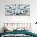 3 pcs AI Machine Learning Robot Human Touch Canvas Wall Art 36x16 by Deal US