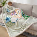COSUSKET Kids LinaBell 3D Embroidery Sherpa Throw Blanket 50x60in by Deal US