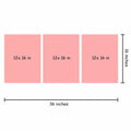 3 pcs AI Machine Learning Robot Human Touch Canvas Wall Art 36x16 by Deal US