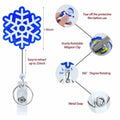 Easter Nurse Retractable Badge Holder Snowman Clip Hard Plastic Reel by Deal US