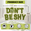 Blkjsgly 18x30 Cute Non-Slip Plush Bath Mat Green White Soft Absorbent by Deal US