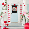 Hello Valentine Watercolor Stripes House Flag Love Heart 28x40 Inch Burlap by Deal US