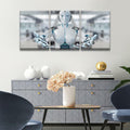 3 pcs AI Machine Learning Robot Human Touch Canvas Wall Art 36x16 by Deal US