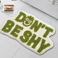 Blkjsgly 18x30 Cute Non-Slip Plush Bath Mat Green White Soft Absorbent by Deal US