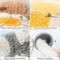 Blkjsgly 18x30 Cute Non-Slip Plush Bath Mat Green White Soft Absorbent by Deal US