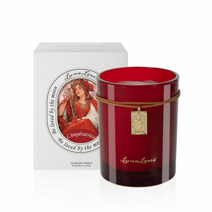 LunaLoved Tarot The Empress Rose Oud Soy Candle 230g Mood-Boosting by Deal US